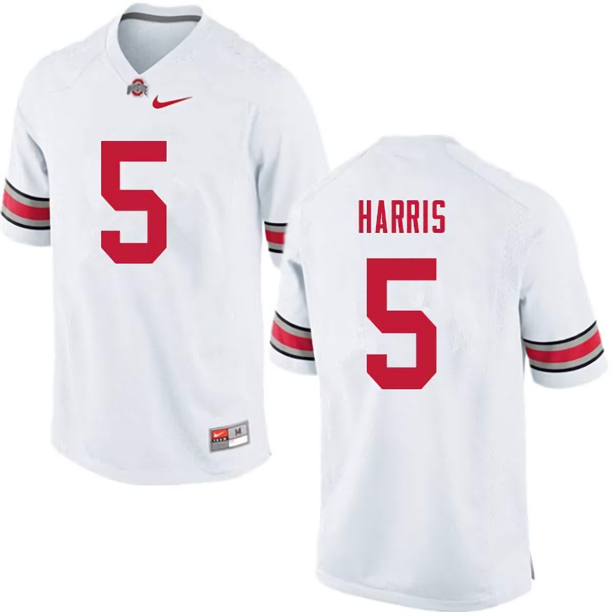 Jaylen Harris Ohio State Buckeyes Men's NCAA #5 Nike White College Stitched Football Jersey QRA3056UF